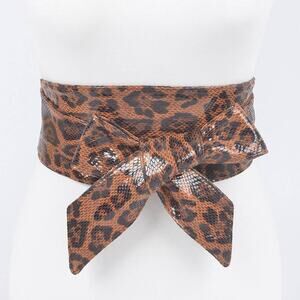 Faux Leo Kimono Belt